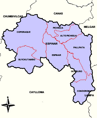Mapa de la Provincia de Espinar